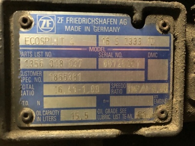 DAF  ZF 16S2333TD DAF XF 105 / (,  8)