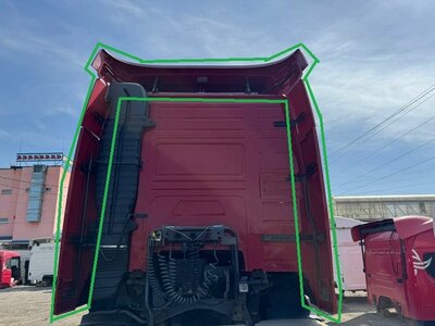 VOLVO Комплект спойлеров кабины Volvo FH13 б/у (вид 1) VOLVO Комплект спойлеров кабины Volvo FH13 б/у (фото, вид 1)
