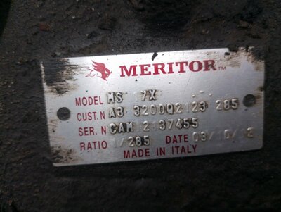 Iveco Редуктор заднего моста Meritor MS17X 2.85 б/у (вид 2) Iveco Редуктор заднего моста Meritor MS17X 2.85 б/у (фото, вид 2)